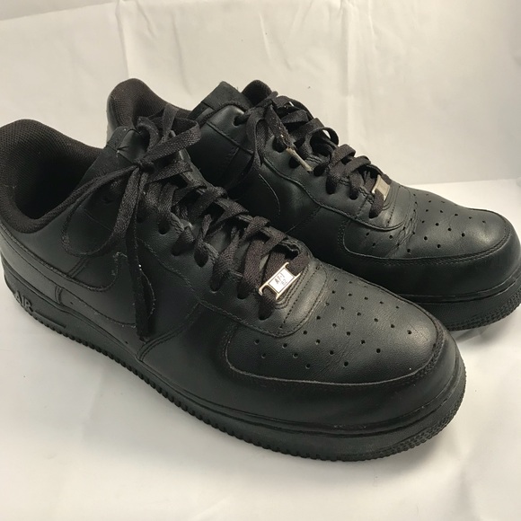 Mens Nike Air Force 1 Low Black 315122-001 Size 12 Mens Nike Air Force 1 Low Black 315122-001 Size 12